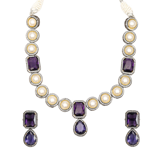 Plum Blossom Pearl Unmatched Necklace