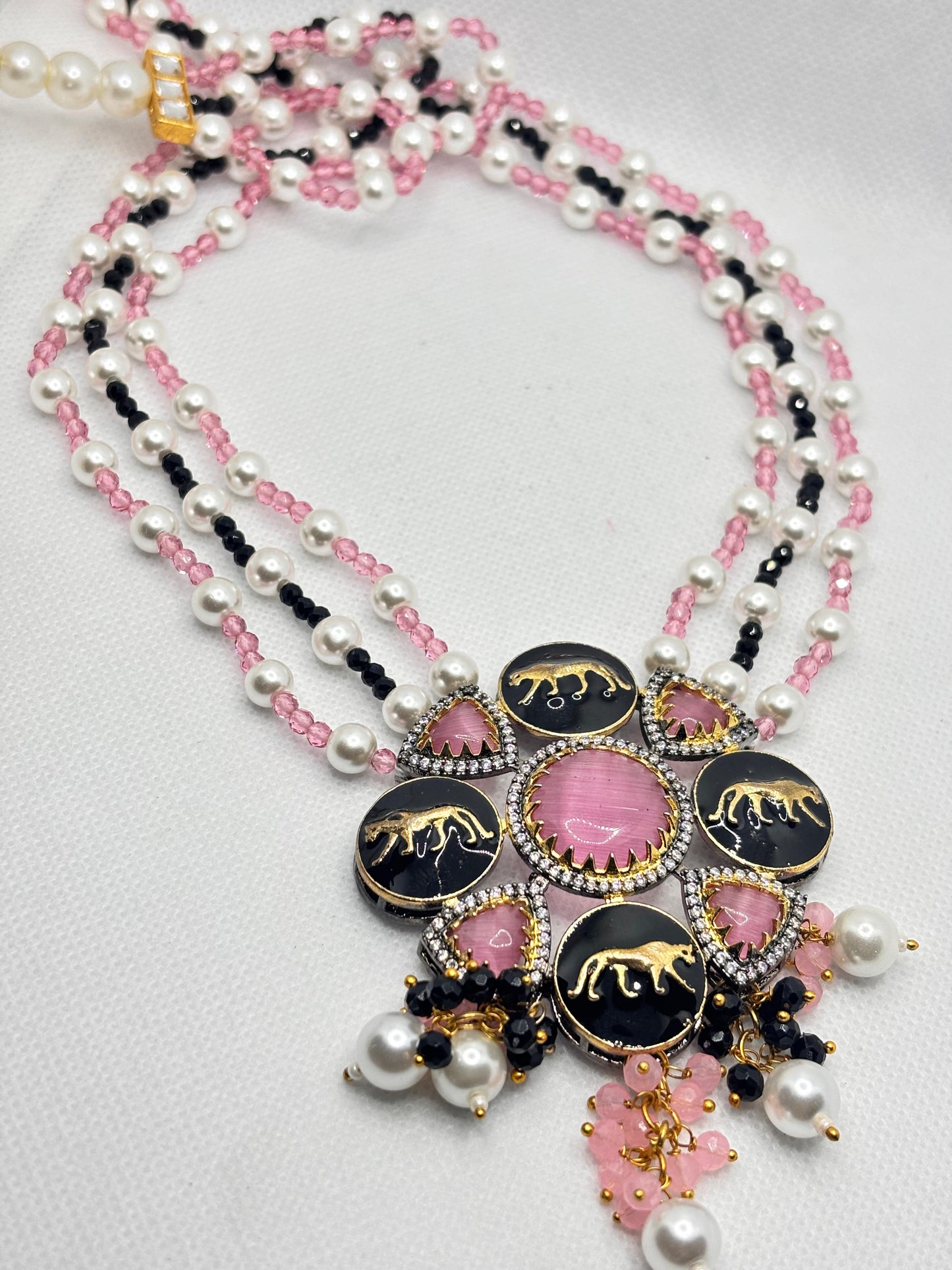 Unmatched Pink Bliss Long Necklace