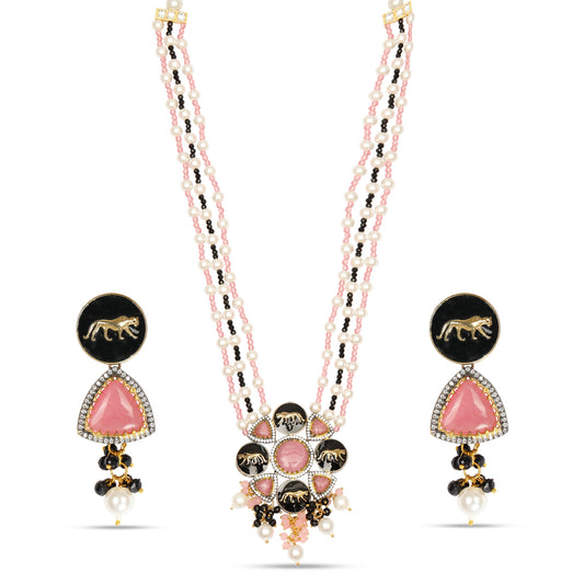 Unmatched Pink Bliss Long Necklace