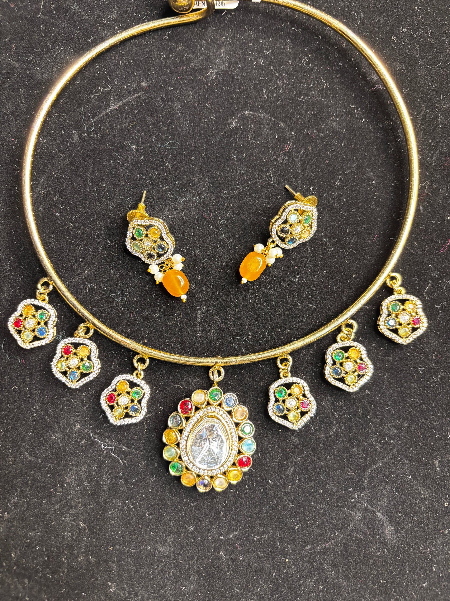 Colorful Floral Choker Jewelry Sets