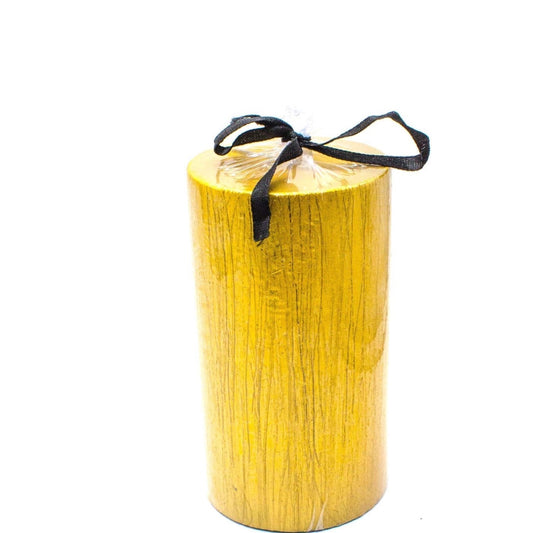 Rustic Mettalic Long Candle