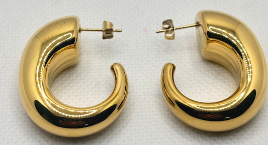 Golden Hoop Earrings