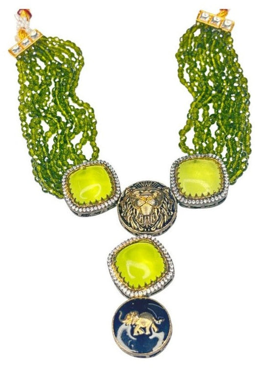 Unmatched Green Choker Necklace