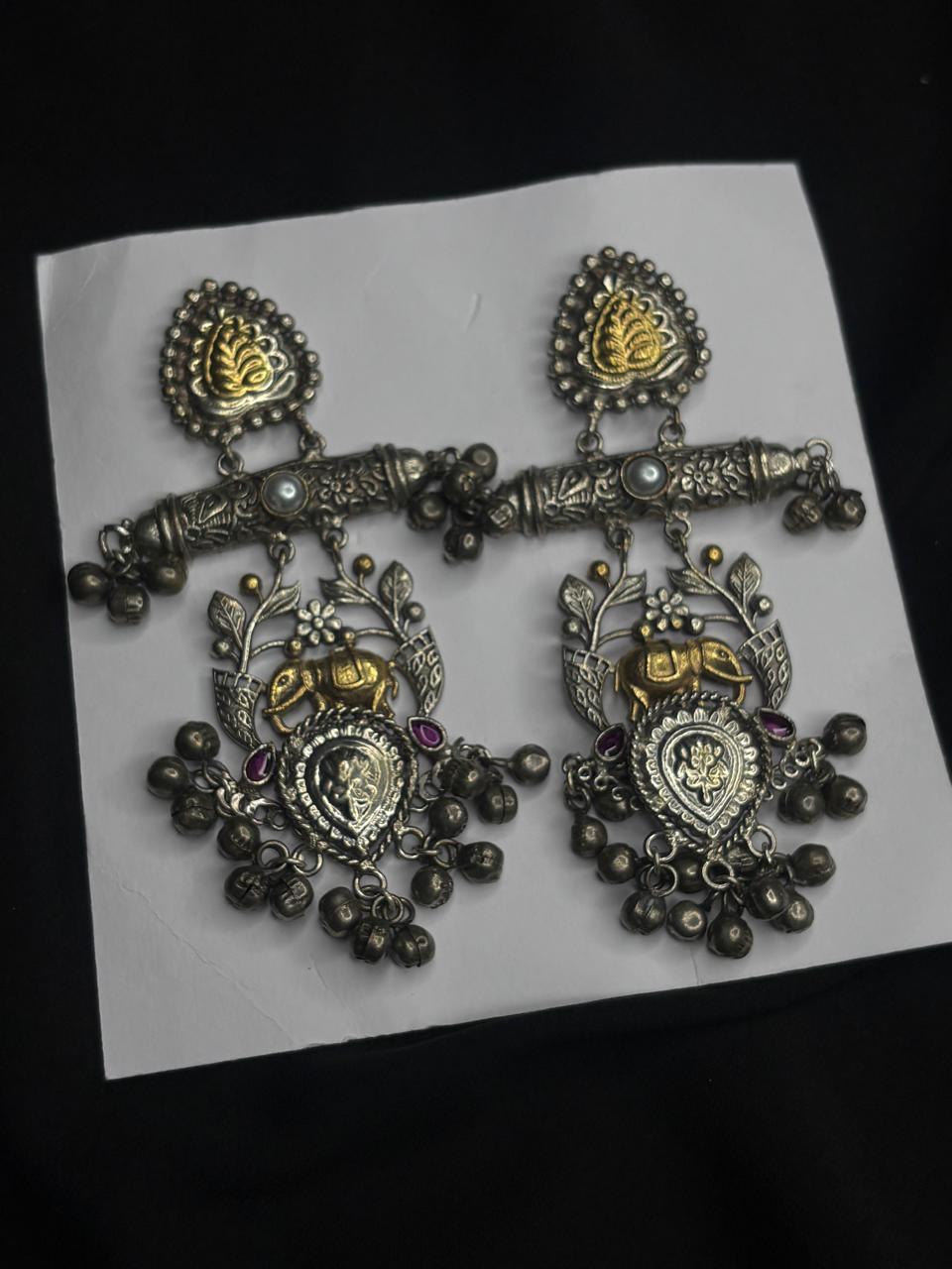 Antique Silver Earrings