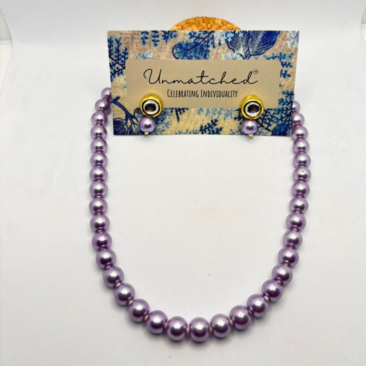 Violet Veil Pearl Necklace