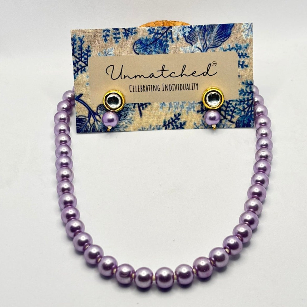 Violet Veil Pearl Necklace