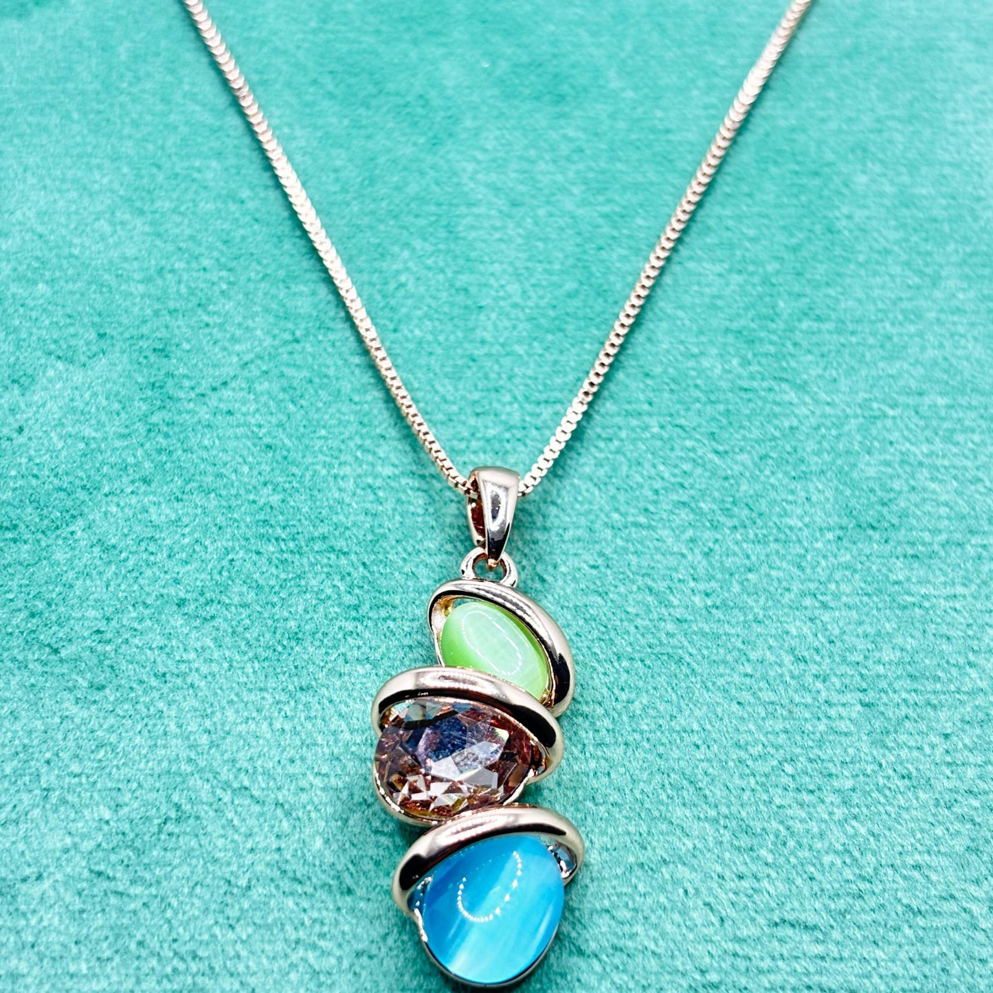 Azure Gilded Oasis Necklace