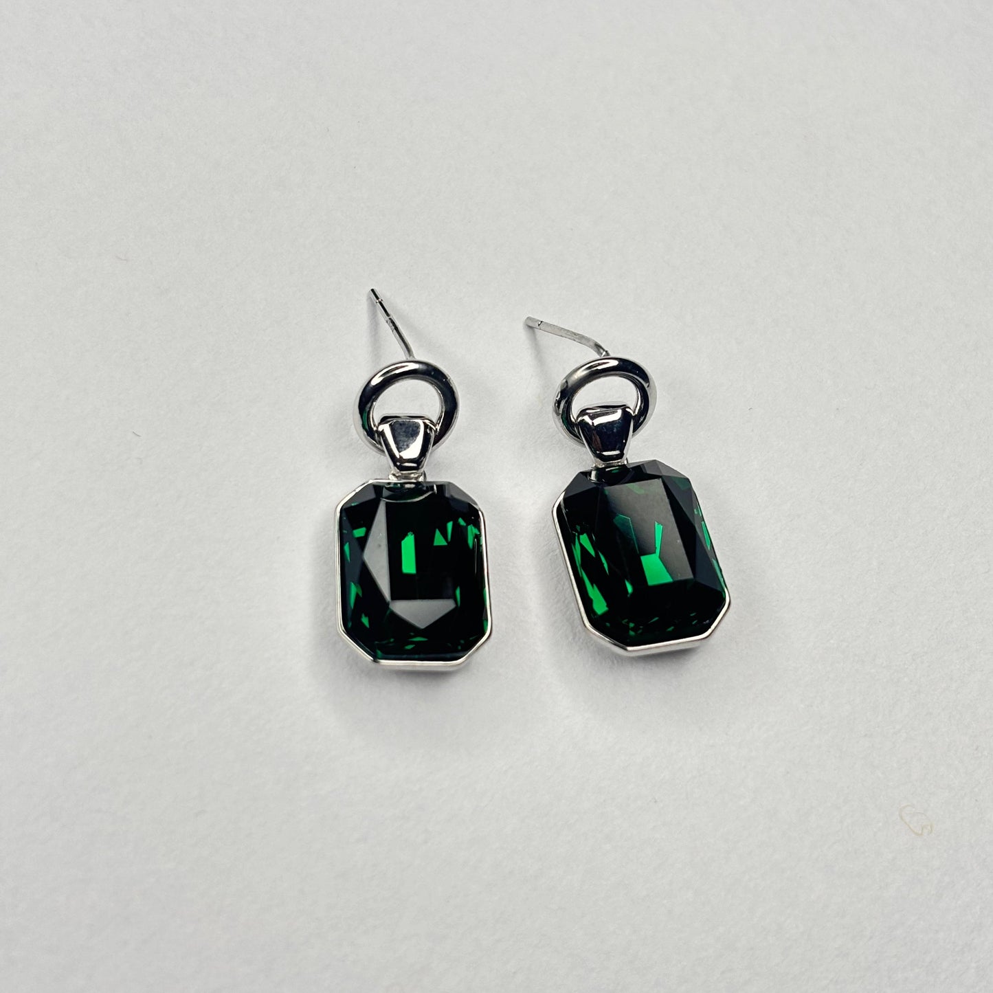 Emerald Reflection Earrings