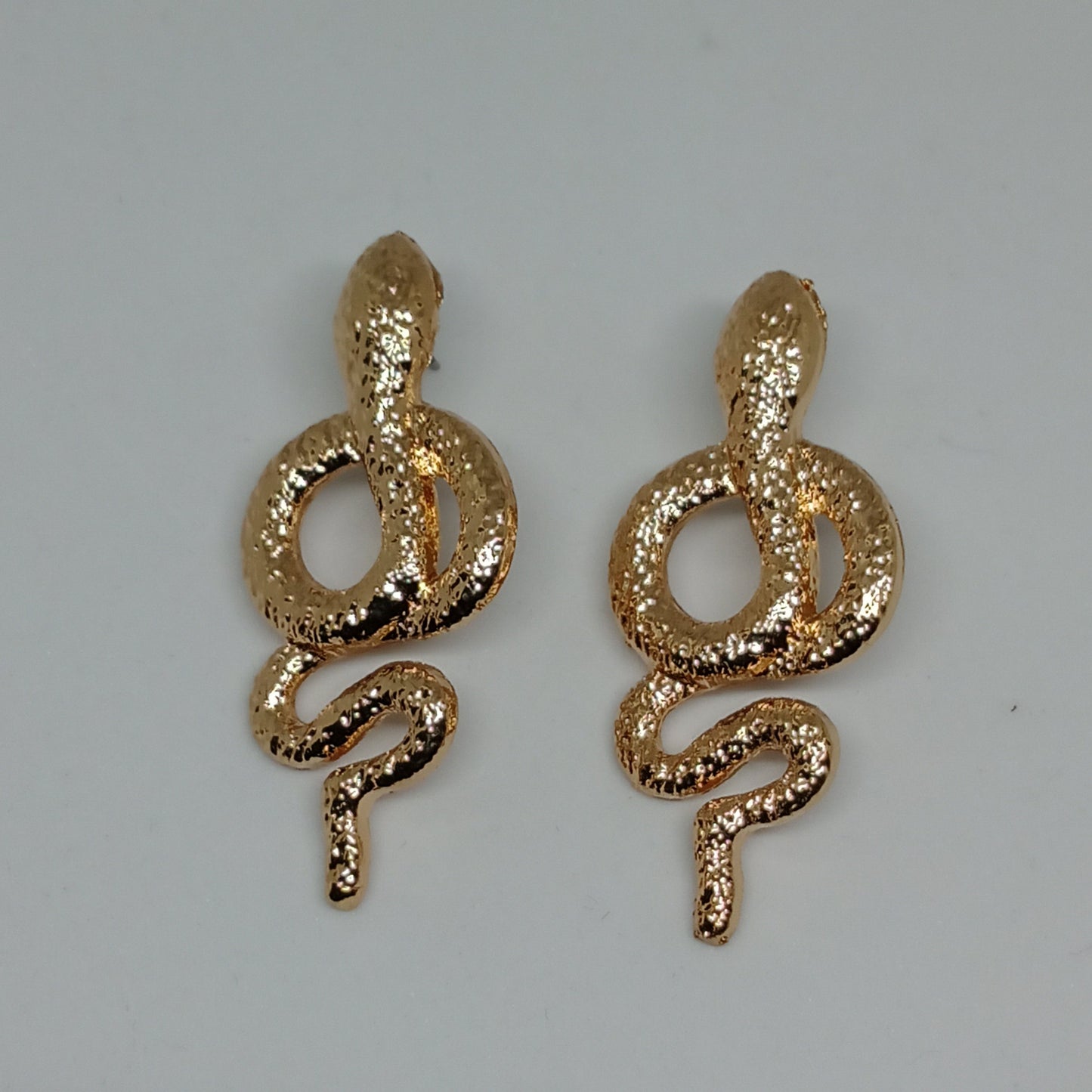 Golden Serpent Earrings