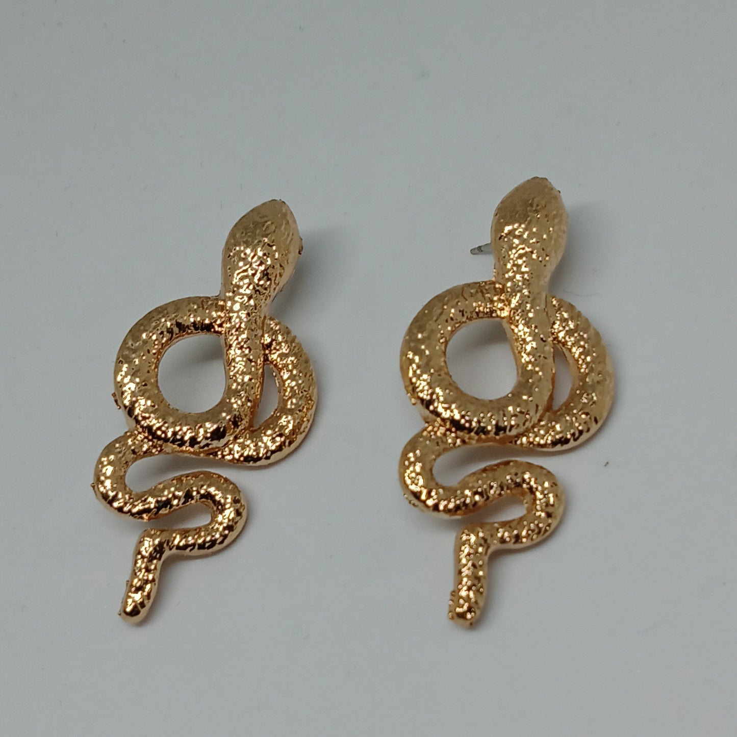 Golden Serpent Earrings