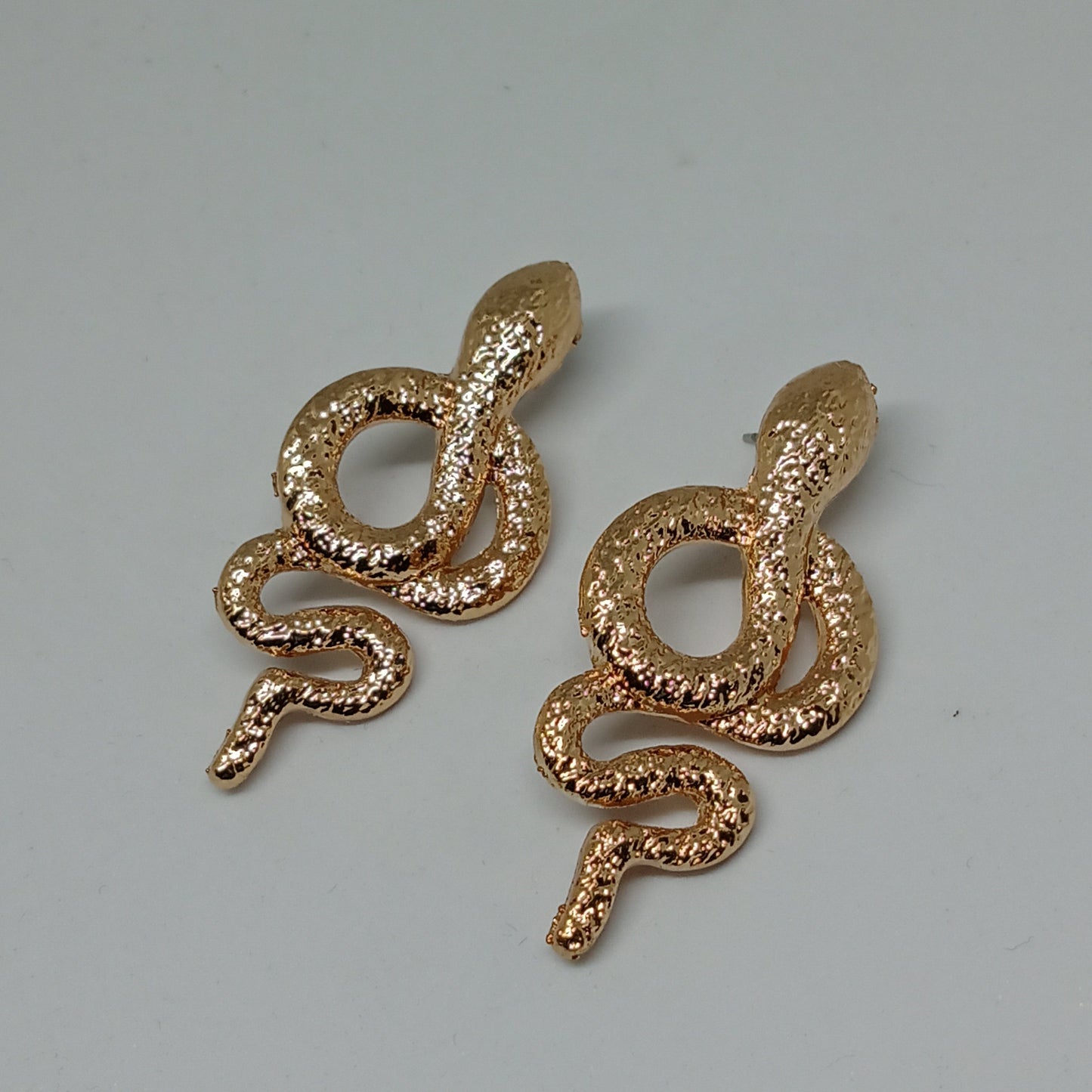 Golden Serpent Earrings