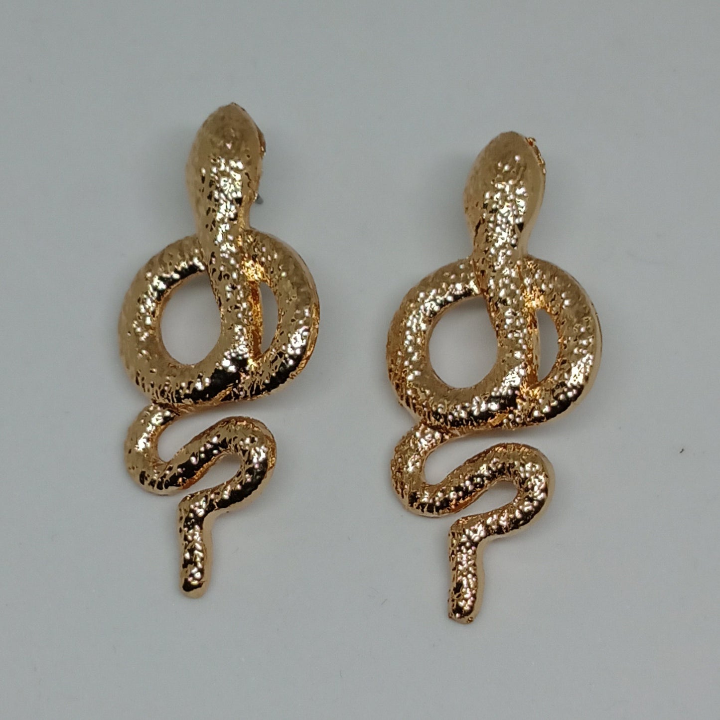 Golden Serpent Earrings