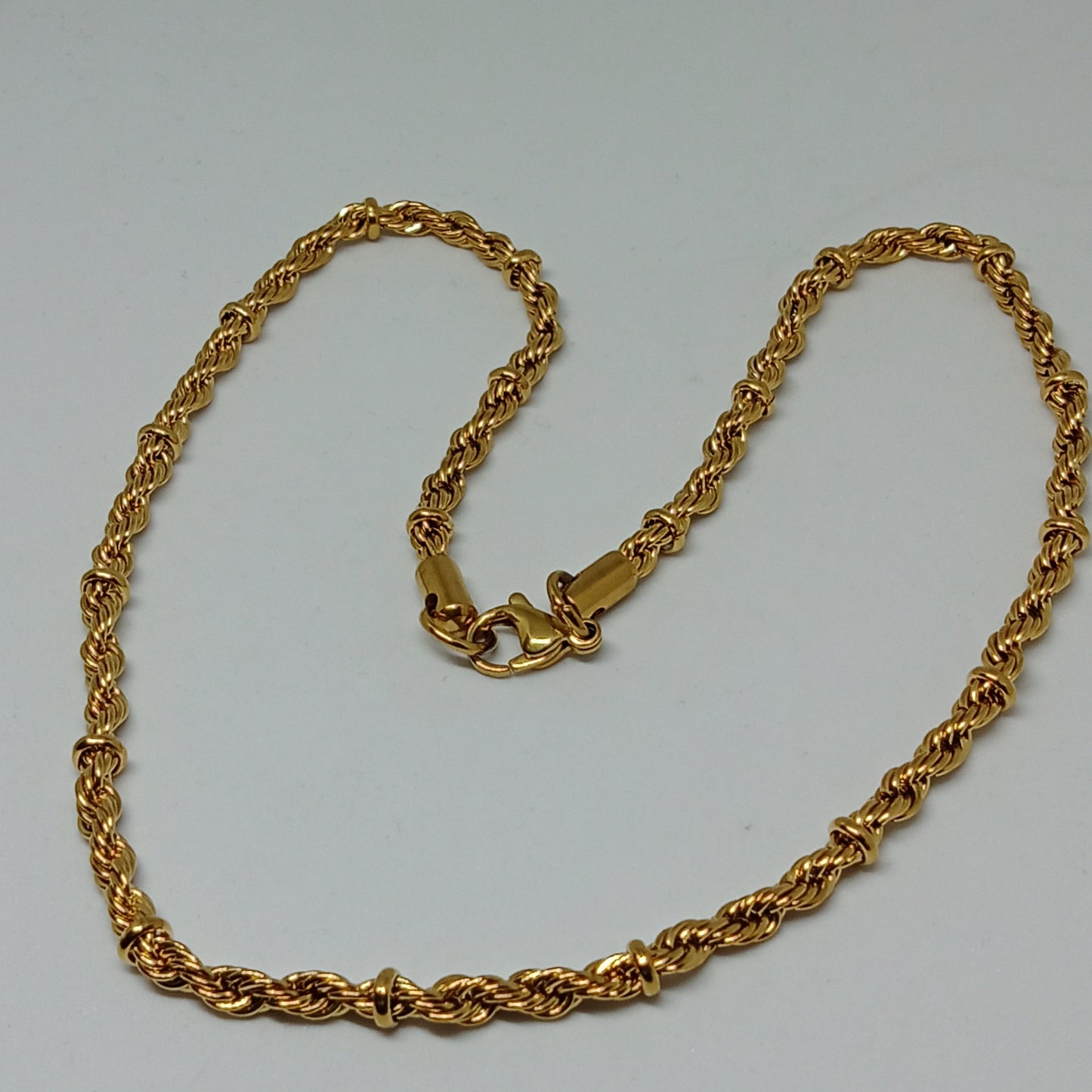 Golden Twisted Anti Tarnish Chain