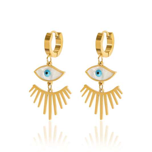 Evil Eye Hanging Earrings